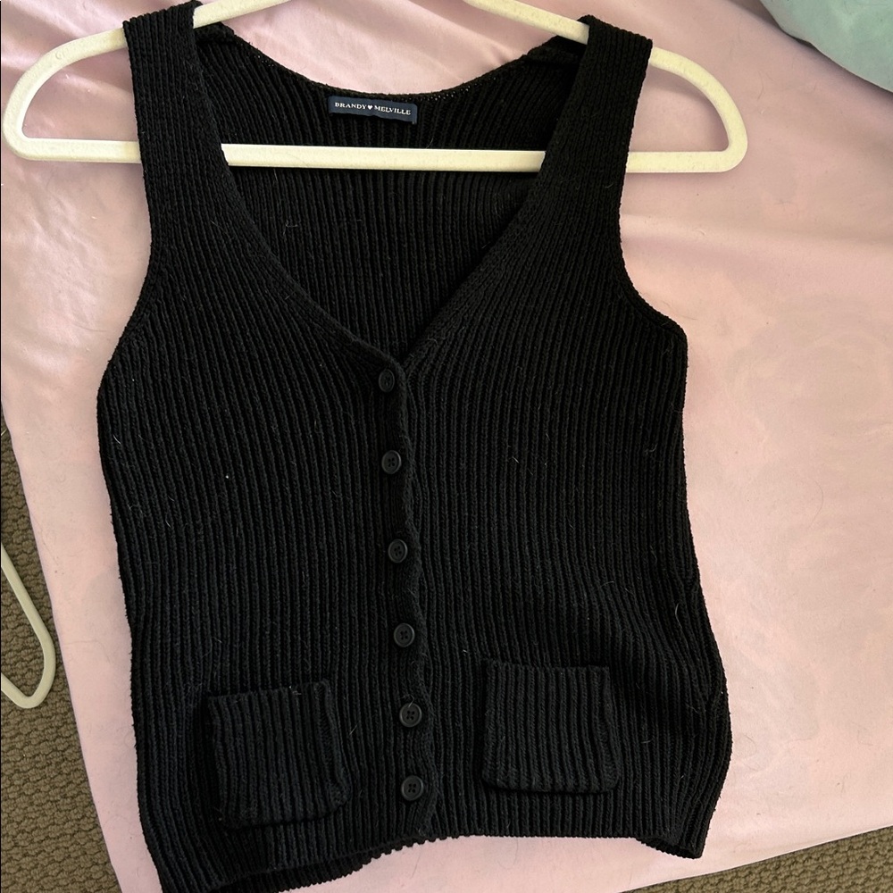 Brandy Melville black Knit Vest